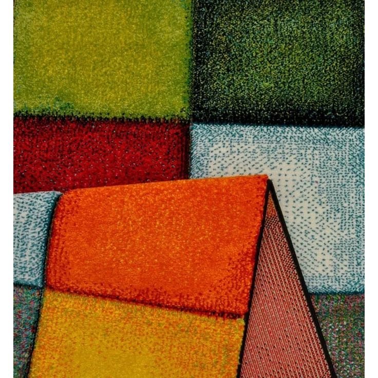 merinos Teppich Belis 22605, rechteckig, Höhe: 18 mm, Wohnzimmer, moderner farbenfroher Kurzflorteppich – Bild 2