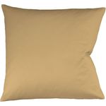 Fleuresse Mako-Satin Kissenbezug Bezug 80x80 cm uni mit RV 4033 sand