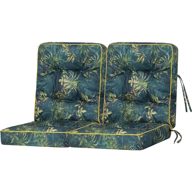 Bjird Bankauflage Venus 50 cm, 60 cm, 100 cm, 120 cm, 150 cm, 180 cm, (2 St), für Gartenbank und Hollywoodschaukel – Bild 1