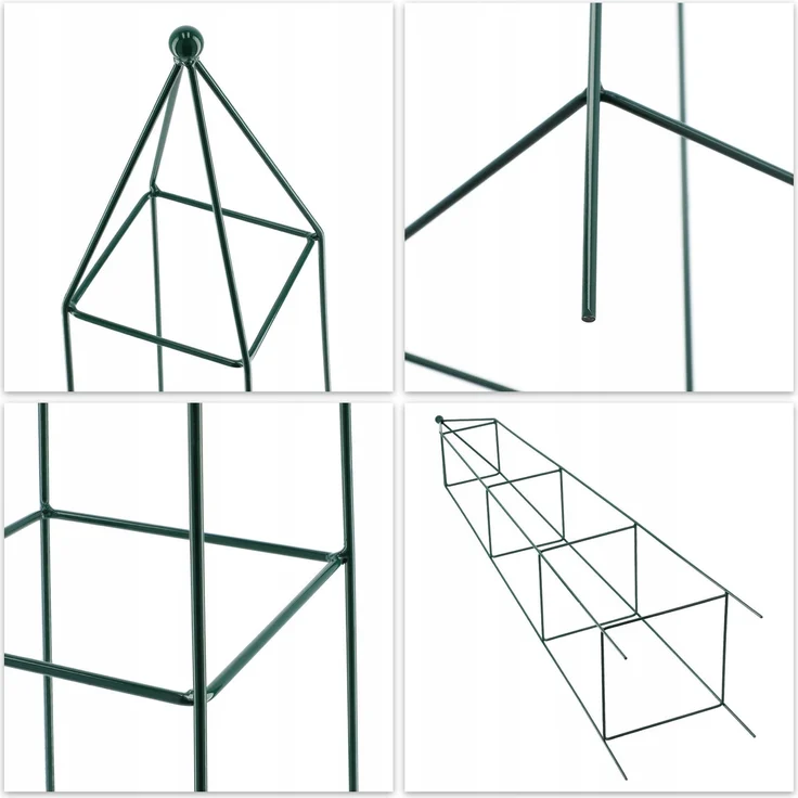 KADAX Pyramiden-Gartenpergola für Kletterrosen 150 cm – Bild 7