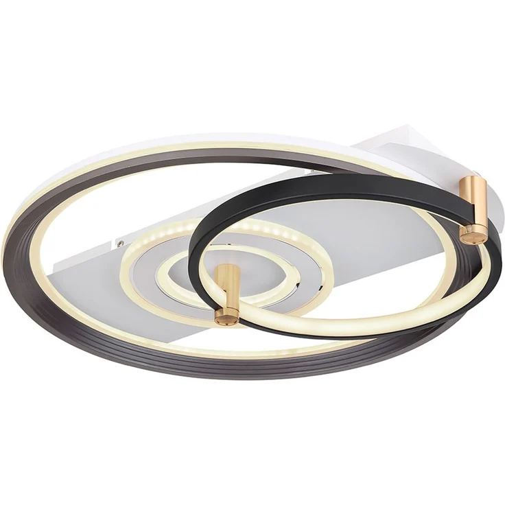 LED Deckenleuchte, Dimmbar, Fernbedienung, Metall, schwarz – Bild 7