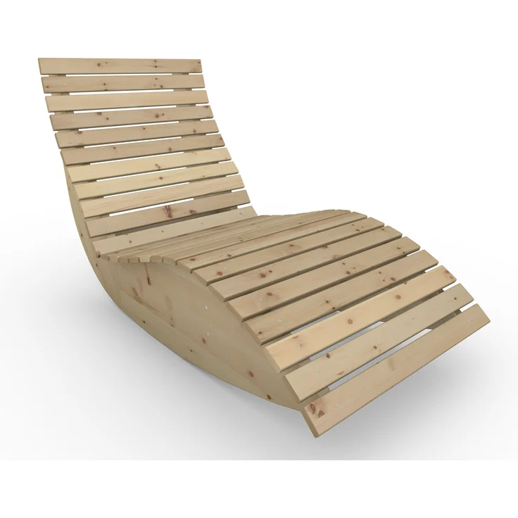 Gartenliege "Schaukel-Sannerl" (Zirbe) Breite 80cm Schaukelliege Relaxliege – Bild 7