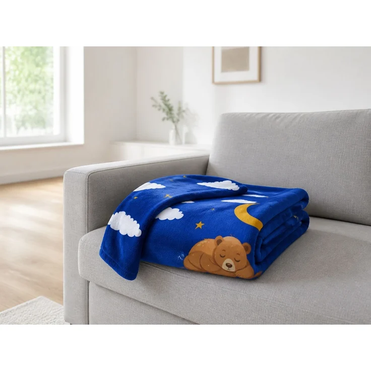 Flanelldecke mit Digitaldruck für Mutter Blau, 70 x 100 cm – Bild 2