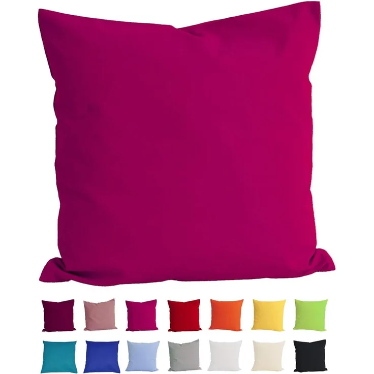 Kissenbezug ca. 80x80 cm pink 100% Baumwolle beties "Basic"