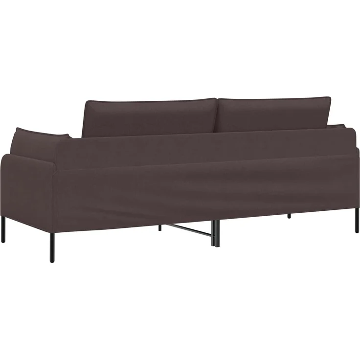 vidaXL 3-Sitzer-Sofa Dunkelbraun 222 x 81 x 89 cm Stoff 42048633 – Bild 5