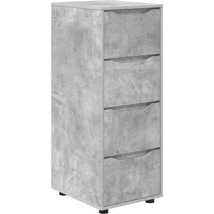 vidaXL Aufbewahrungsschrank 40 x 48 x 105 cm Holzwerkstoff Betongrau 888900 – Bild 2