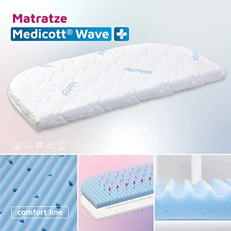 Babybay 'Medicott Wave' Komfortschaumkernmatratze für Maxi und Boxspring – Bild 3