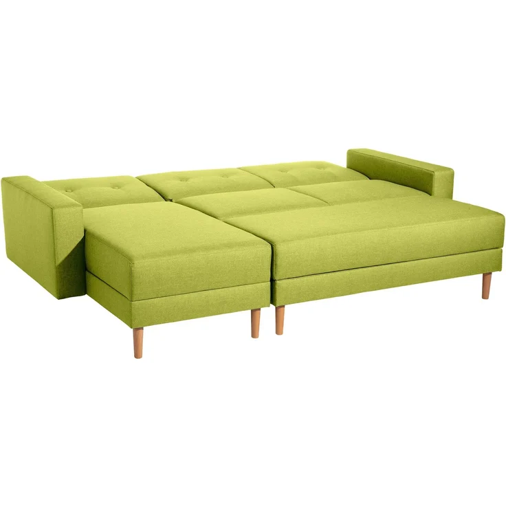 Funktionssofa mit Hocker Kattie Flachgewebe apfel – Bild 2
