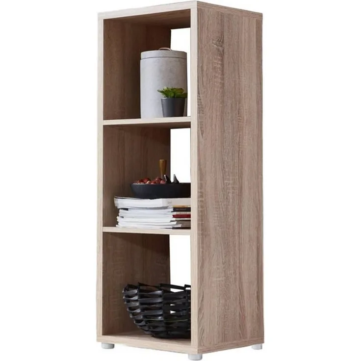 BMG Möbel Standregal NIZZA, Aktenregal, Würfel, Säulen Regal mit 3 Fächern, Made in Germany