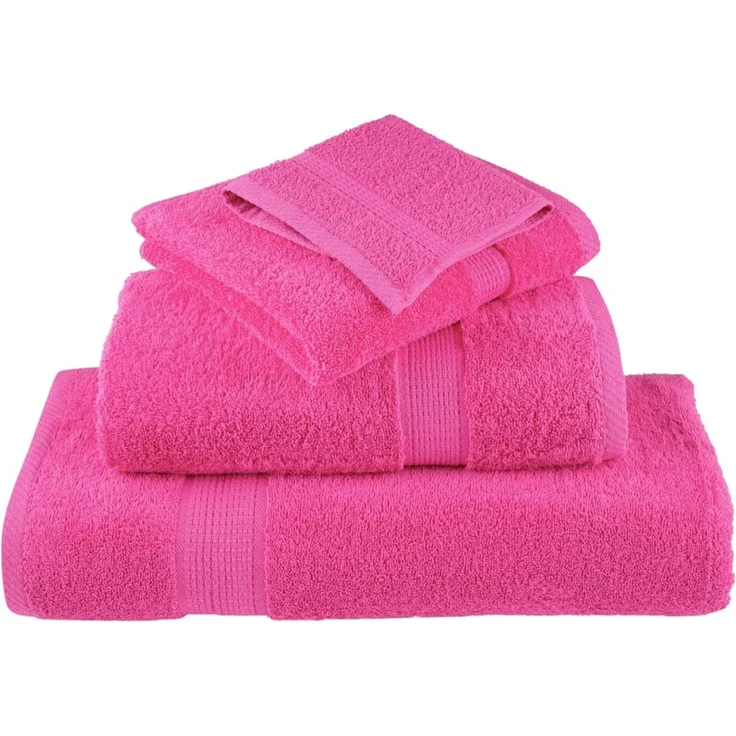 vidaXL Premium Waschhandtücher SOLUND 2 Stück Rosa 30x30 cm 600 g/m² 137515 – Bild 4