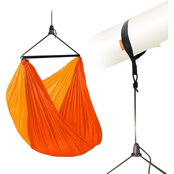 La Siesta Reisehängesessel ZUNZUN sunrise orange Reisehängestuhl inkl. Befestigungsmaterial