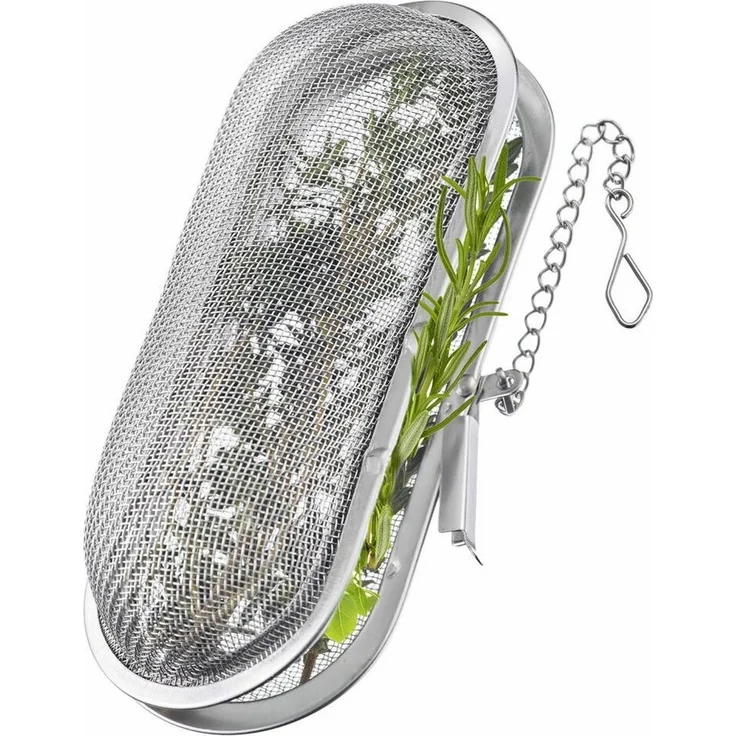 WESTMARK Küchensieb 2 Gewürz-/Kräuter-/Teesiebe, Länge: je 11 cm, Rostfreier Edelstahl, Edelstahl – Bild 2