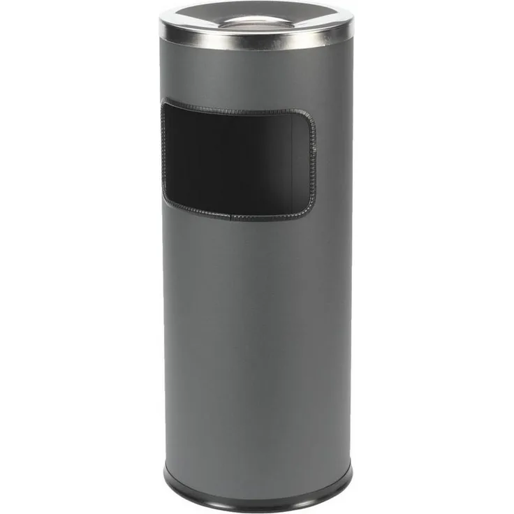 DURABLE Papierkorb Safe mit Ascher rund anthrazit (333258)