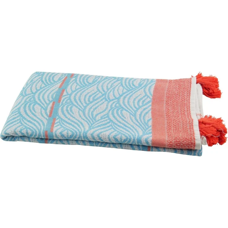 my Hamam Hamamtücher Strandtuch mit Quasten und Allover-Muster 90x150 cm, Baumwolle (1-St), weiche anschmiegsame Textur – Bild 2