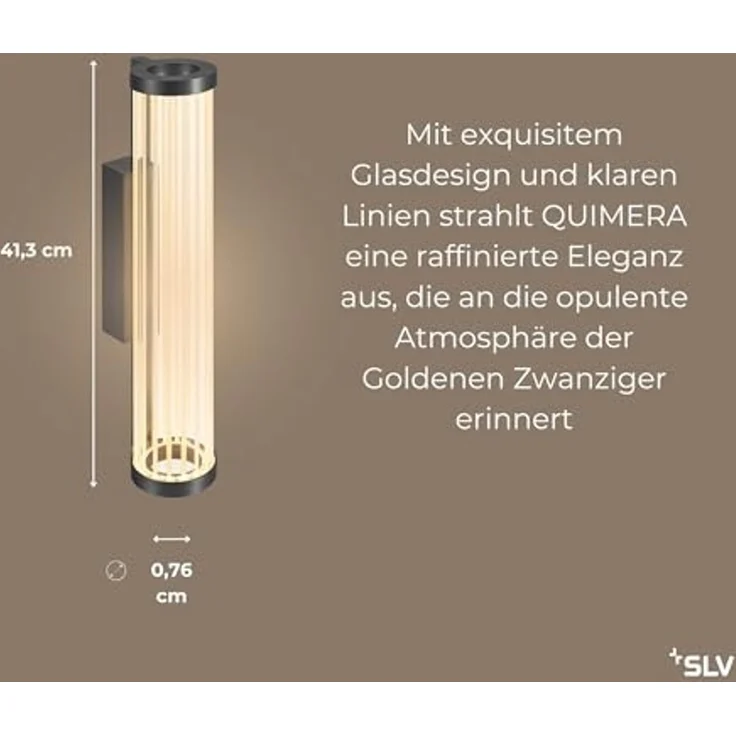 SLV 1008035 QUIMERA Wandaufbauleuchte 2700-3000K PHASE dunkel bronze – Bild 3