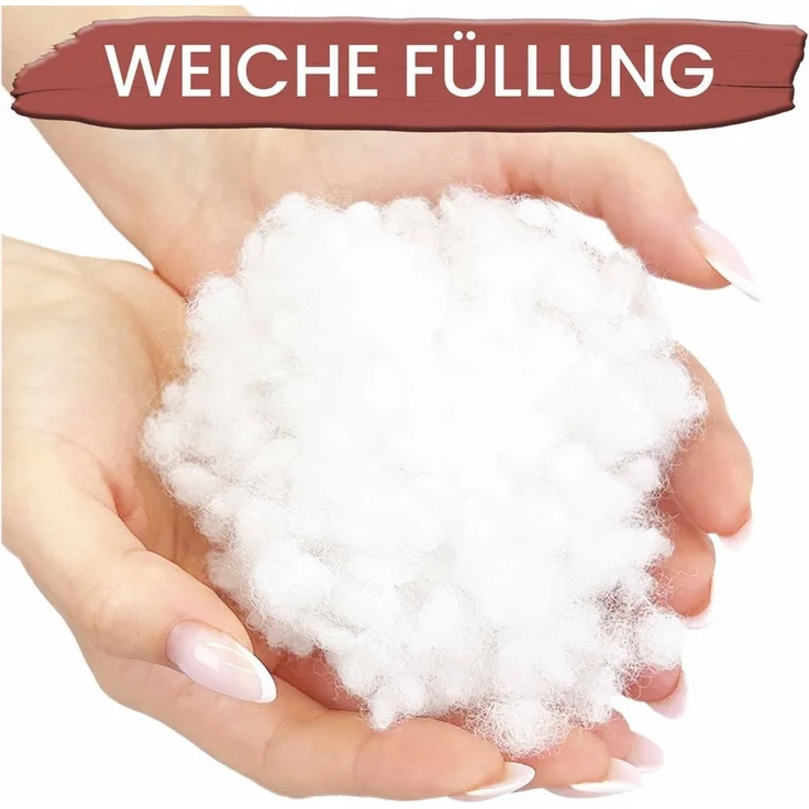 Amilian Dekokissen mit Füllung und Bezug - 2er Set - Zierkissen, Sofakissen - 40x40 cm, (2 Stück), Dekokissen mit Inlett - Couchkissen mit Kissenfüllung – Bild 2