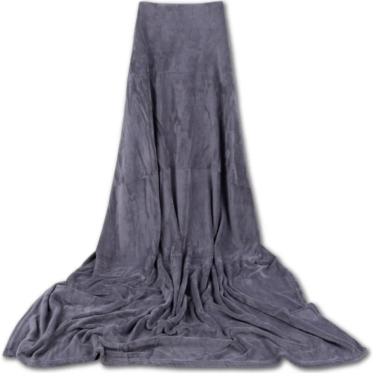 Kuscheldecke supersofte Tagesdecke vielseitig verwendbare Microfaser-Decke, flauschig und anschmiegsam in vielen verschiedenen modischen Farben erhältlich (anthrazit - dunkelgrau / 220x240 cm) – Bild 2