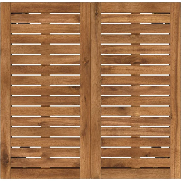 vidaXL Gartenbar-Tisch Natürlich und Schwarz 70 x 68,5 x 105 cm 901334 – Bild 3