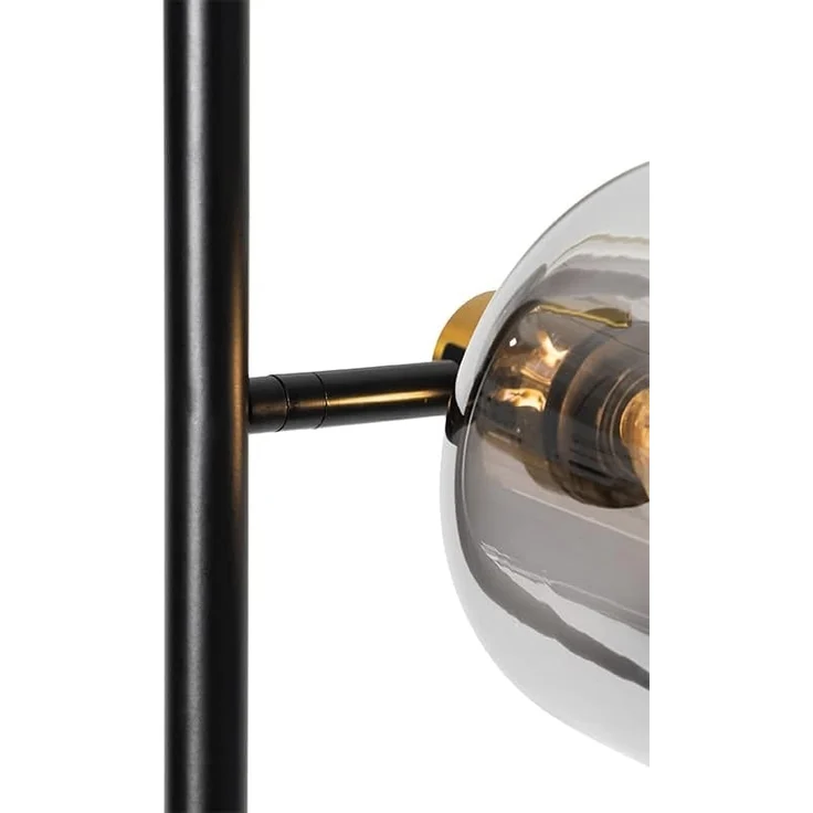 Qazqa Stehlampe Zuzanna, ohne Leuchtmittel, E14, Grau, Modern, Glas, 3-flammig – Bild 6