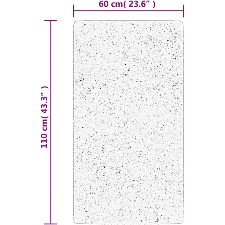 vidaXL Teppich HUARTE Kurzflor Weich und Waschbar Grau 60x110 cm 375070 – Bild 7