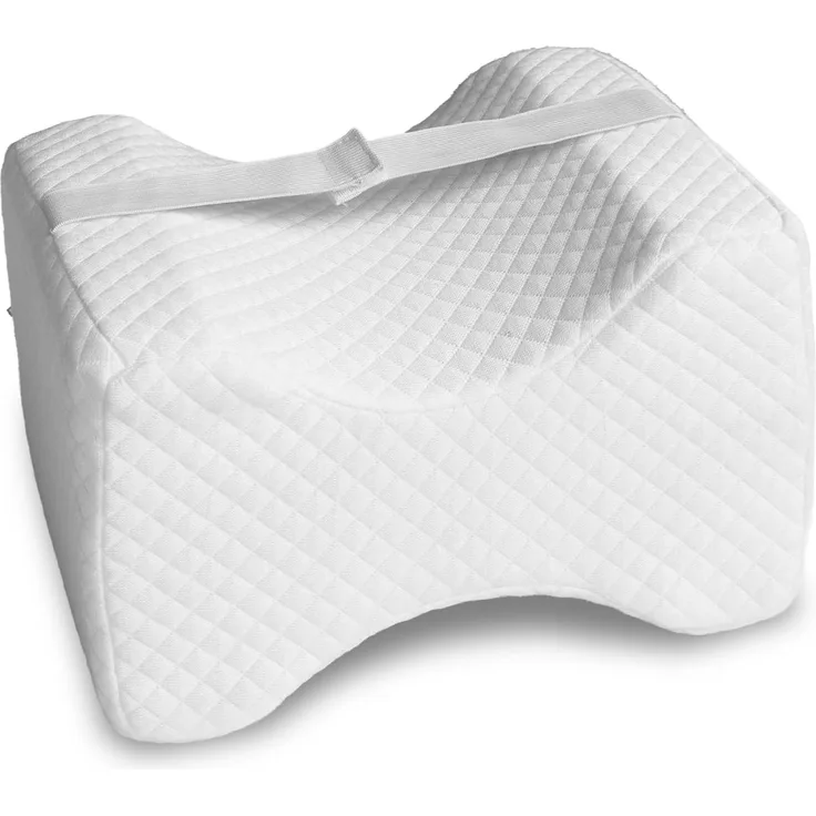 Kniekissen ergonomisch für Seitenschläfer 24 x 20 x 15 cm mit Cooling Effekt Bezug