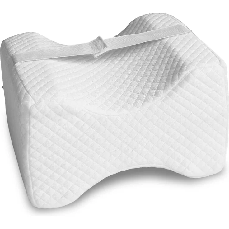 Kniekissen ergonomisch für Seitenschläfer 24 x 20 x 15 cm mit Cooling Effekt Bezug – Bild 1