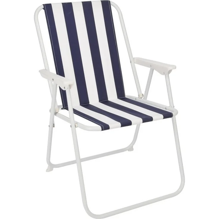 Spetebo Campingstuhl Piccolo Camping Klappstuhl gestreift klassisch (Inhalt, 1 St), Strandstuhl, klappbar, leicht – Bild 3