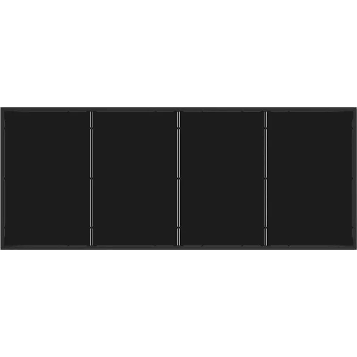 vidaXL Gartentisch Schwarz 200 x 80 x 73 cm Metall 42010315 – Bild 7