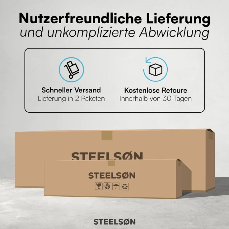 STEELSØN 'Hoggar' Set aus Campingstuhl mit Seitentasche & Getränkehalter und Hocker, faltbar, grau, gepolsterter Campingstuhl, bis 150 kg – Bild 12