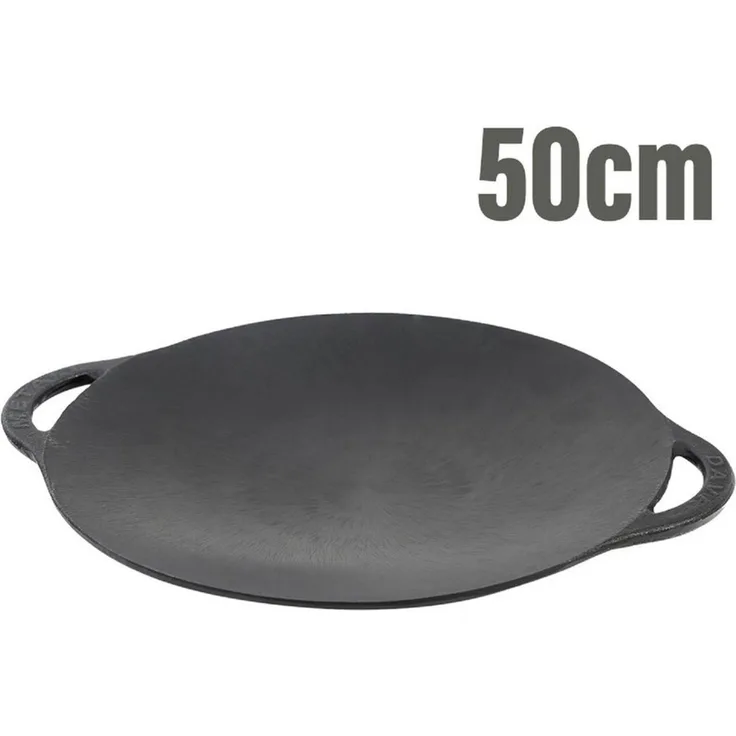 Olymp Handels GmbH Bratpfanne Pfanne Deckel Sadzh 50cm aus Gusseisen Bratpfanne
