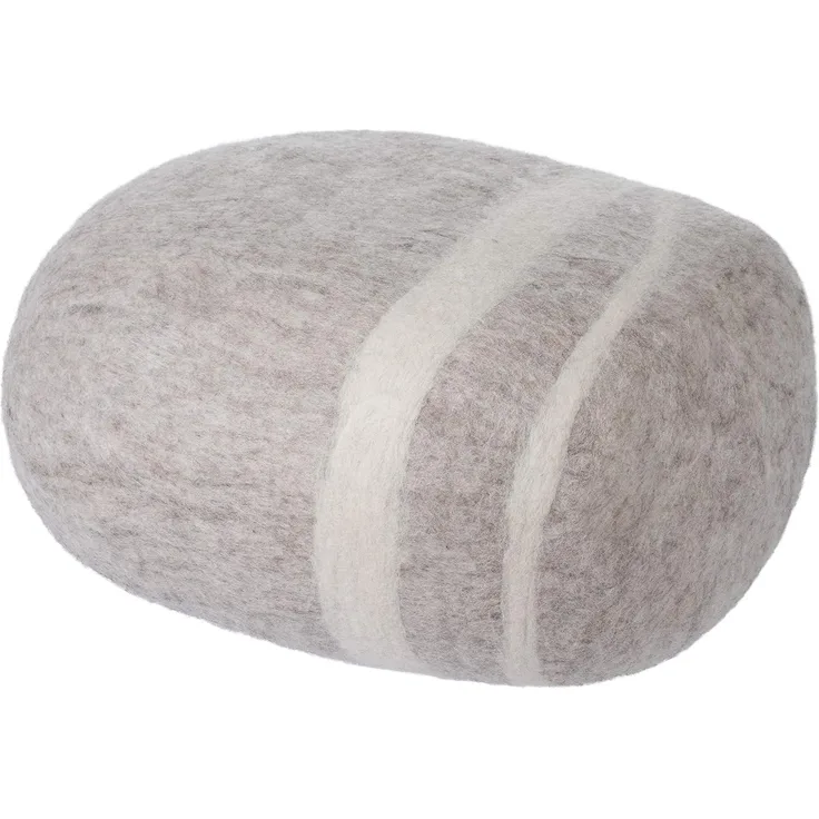 myfelt Hocker Pouf Béla Kieselstein Filz Beige (L) A-KS-017-L