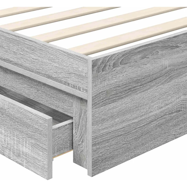 vidaXL Aufbewahrungsbett Graues Sonoma 90 x 190 cm Holzwerkstoff 3413553 – Bild 10