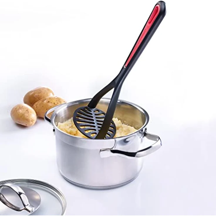 WESTMARK Kartoffelstampfer 2 Stk, Länge: 27,5 cm, Gallant, Schwarz/Rot, PP, TPE – Bild 5