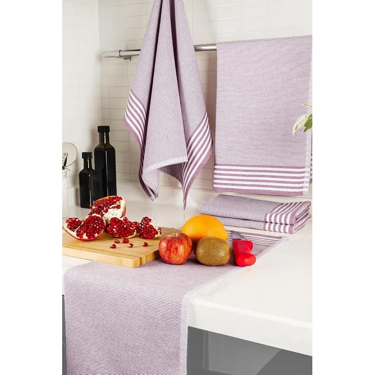 Hermia Concept 'Sevilla - Dusty Rose' Handtuch-Set (5-teilig), Altrosa, 50 x 70 cm – Bild 2