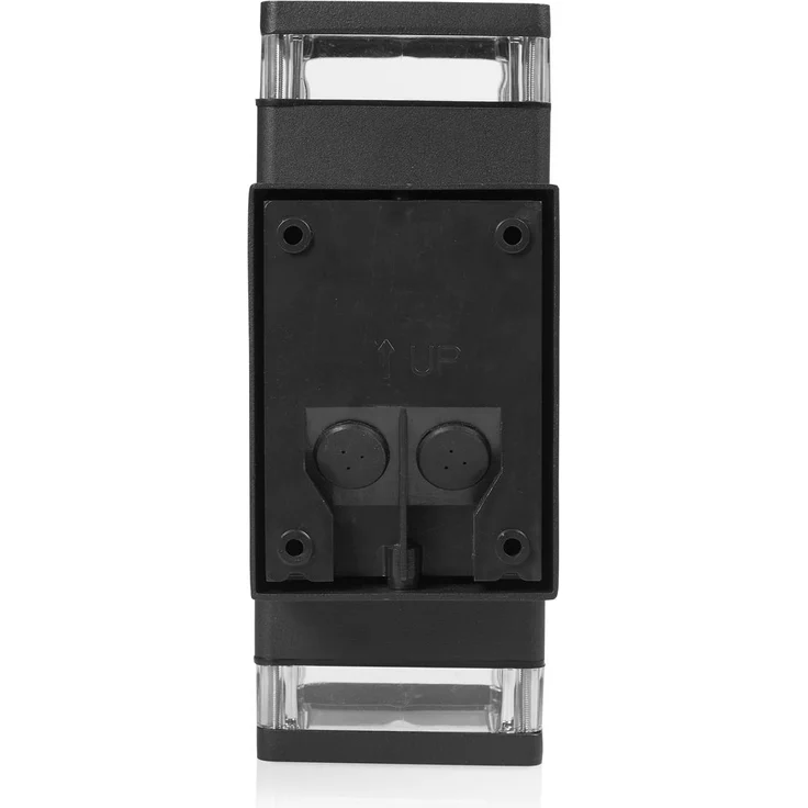 LED Außenwandleuchte aus Aluminium Schwarz, Up Down Light, 23x9cm – Bild 6
