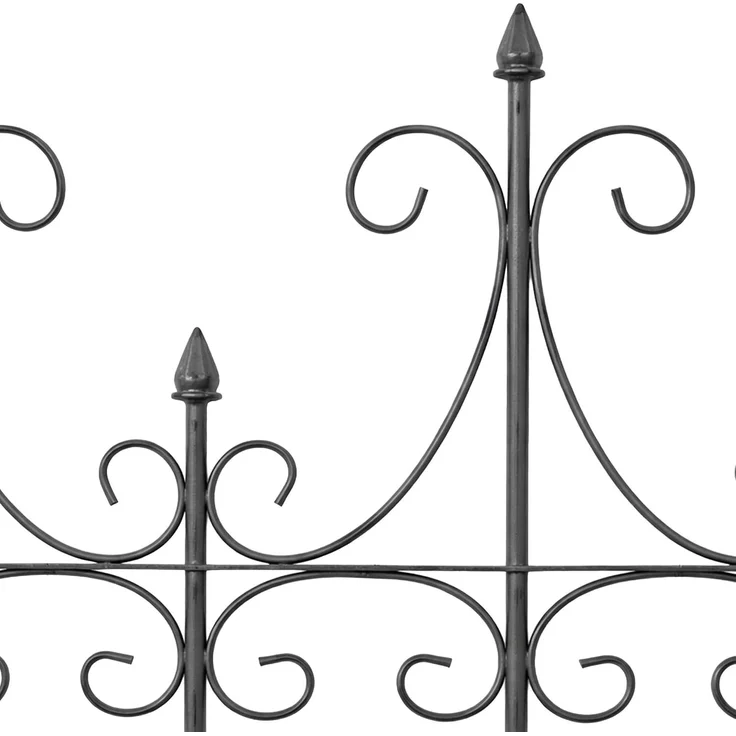 CLP Rankgitter Metall 130 cm hoch Flieder, stabile Rankhilfe für Kletterpflanzen - Farbe:anthrazit – Bild 7
