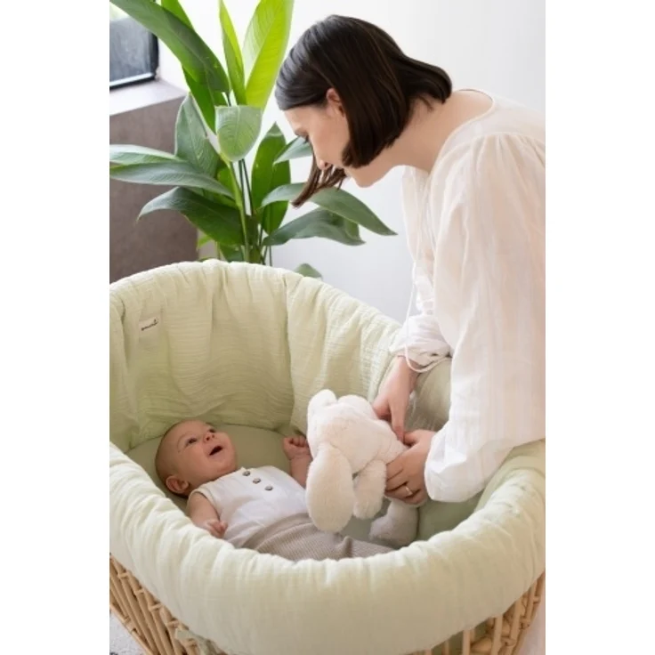 Geuther 1110 Schaukelwiege Rocker - Natur Mint – Bild 8