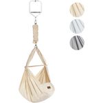 Federwiege mit Türklammer Bio Grey Weiß Kunstfaser