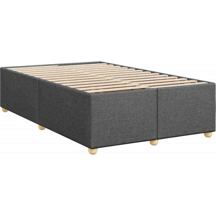 vidaXL Boxspringbett mit Matratze Dunkelgrau 120x190 cm Stoff 3293534 – Bild 10