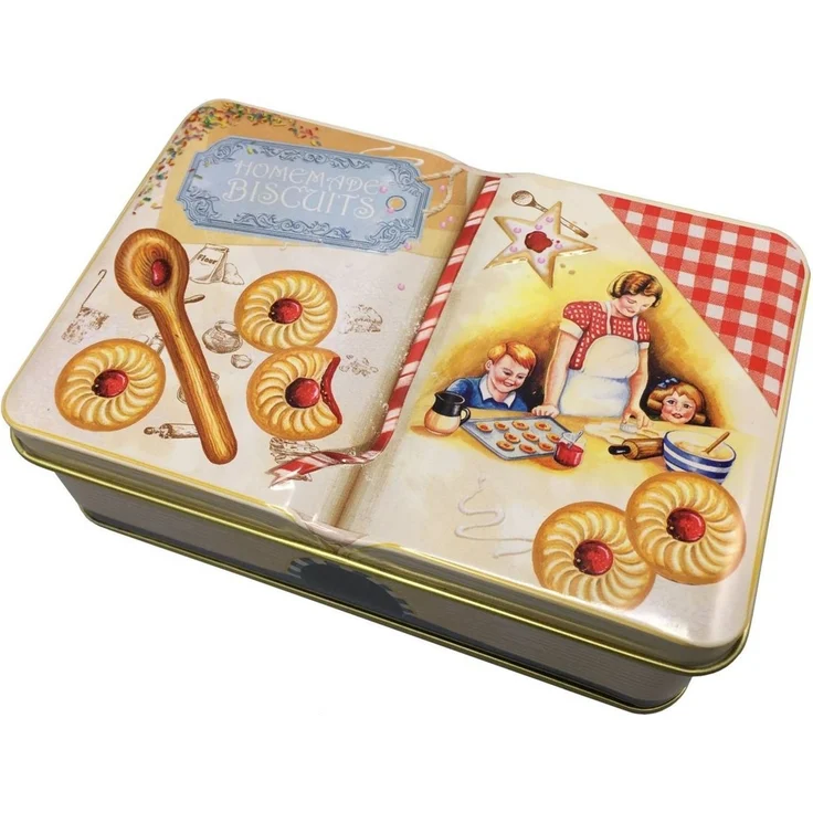 MediMuc Keksdose Nostalgische Buchdose Homemade Cookies, Metall – Bild 5