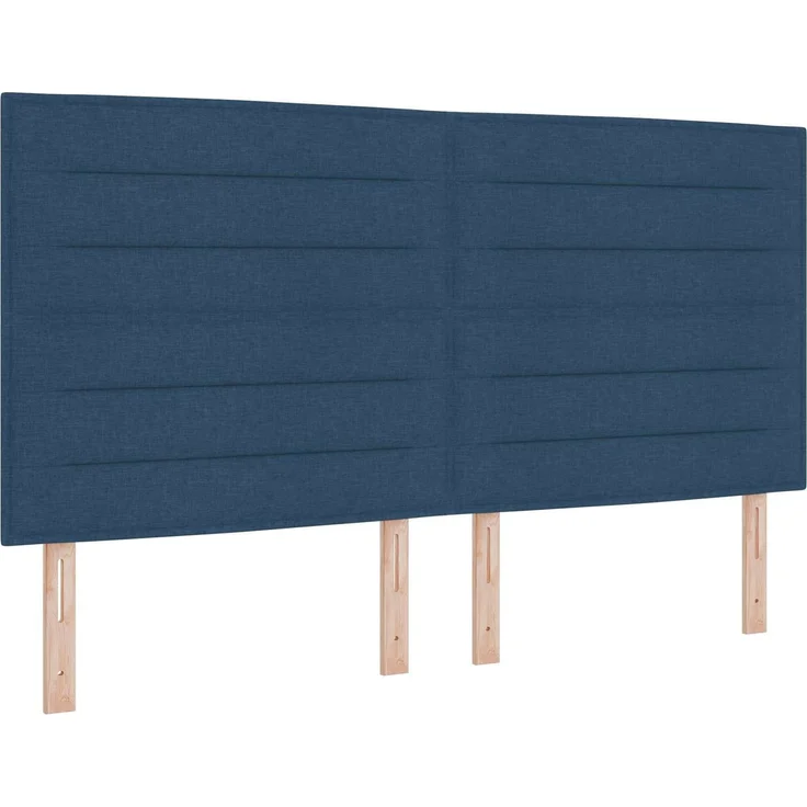 vidaXL Aufbewahrungsbett mit Matratze Blau 180 x 200 cm Stoff 3459461 – Bild 4