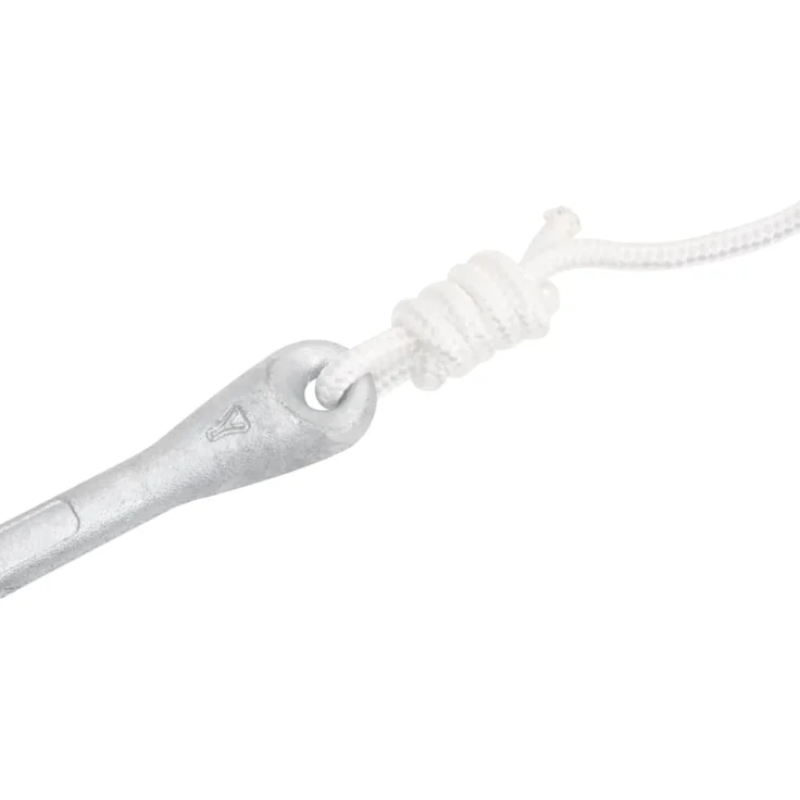 vidaXL Klappanker mit Seil Silbern 1,5 kg Temperguss 94284 – Bild 7
