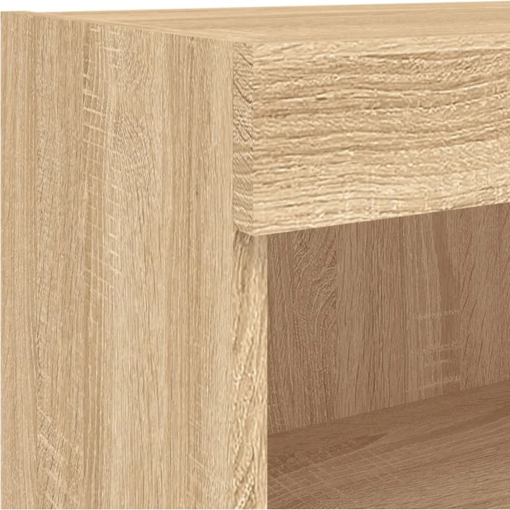 vidaXL 6-tlg. Wohnwand mit LED-Beleuchtung Sonoma-Eiche Holzwerkstoff 3216624 – Bild 8