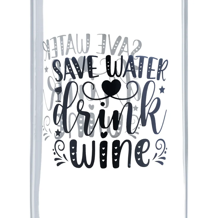 Weinflasche mit Glas 750 ml – Bild 6