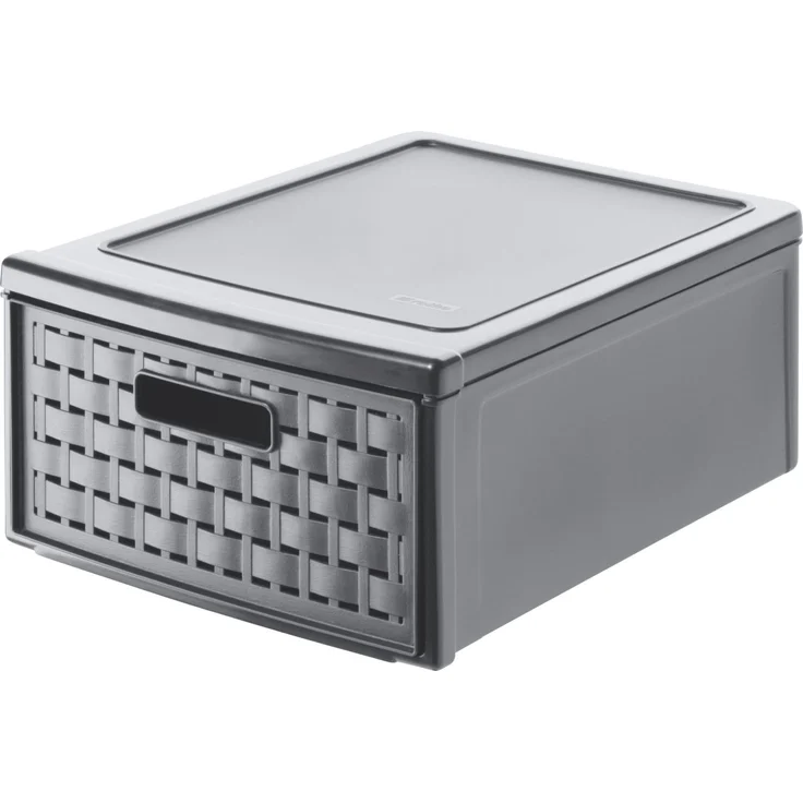 Rotho Schubladenbox Country klein, 8,3 L anthrazit – Bild 1