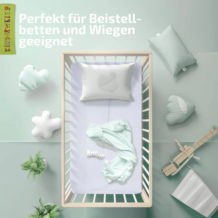 KiNDERWELT Babymatratze 40x90 cm, Schaumkernmatratze, Matratze für Babybett, Schaumstoffmatratze Baby und Neugeborene, Made in Germany – Bild 4
