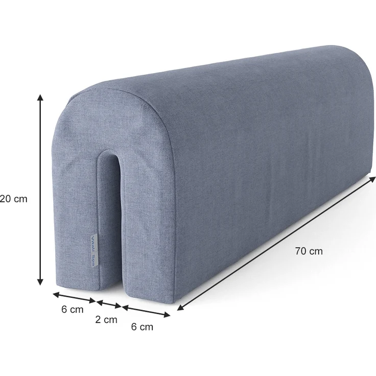 Bettumrandung Grau 70 x 20 cm Vitalispa – Bild 3