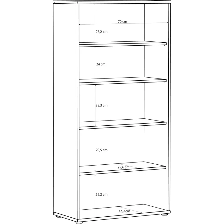 Stauraumschrank >TEMPRA2< in Sand - 73,7x149,5x34,8cm (BxHxT) – Bild 7