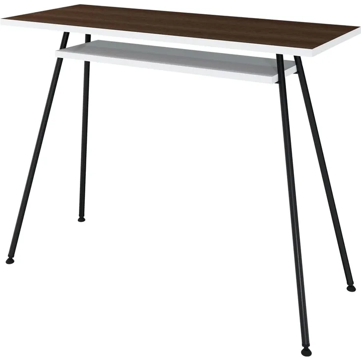 Schreibtisch, Bürotisch, Computertisch, Kost Dash - Schwarz & Dunkles Wenge Levira