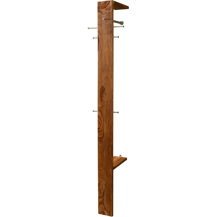 Garderobe Sheesham 36x32x200 walnuss gewachst TORONTO #243